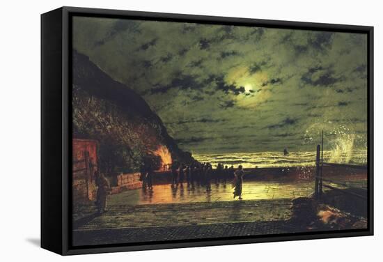 The Harbour Flare, 1879-John Atkinson Grimshaw-Framed Stretched Canvas