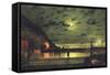 The Harbour Flare, 1879-John Atkinson Grimshaw-Framed Stretched Canvas