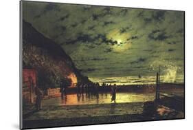 The Harbour Flare, 1879-John Atkinson Grimshaw-Mounted Giclee Print