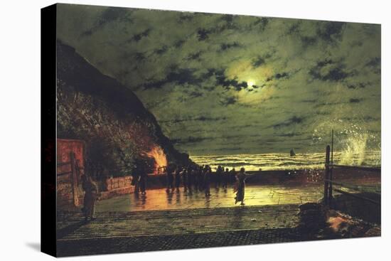 The Harbour Flare, 1879-John Atkinson Grimshaw-Stretched Canvas