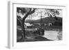 The Harbour, Gatehouse of Fleet, Dumfries and Galloway, Scotland, 1924-1926-Valentine & Sons-Framed Giclee Print