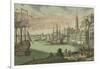 The harbour in Boston, Massachusetts, c.1770-80-Franz Xavier Habermann-Framed Giclee Print