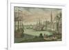 The harbour in Boston, Massachusetts, c.1770-80-Franz Xavier Habermann-Framed Giclee Print