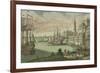 The harbour in Boston, Massachusetts, c.1770-80-Franz Xavier Habermann-Framed Giclee Print