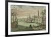 The harbour in Boston, Massachusetts, c.1770-80-Franz Xavier Habermann-Framed Giclee Print