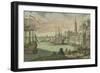 The harbour in Boston, Massachusetts, c.1770-80-Franz Xavier Habermann-Framed Giclee Print
