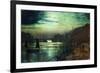 The Harbour Lights, Whitby-John Atkinson Grimshaw-Framed Giclee Print