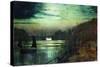 The Harbour Lights, Whitby-John Atkinson Grimshaw-Stretched Canvas