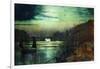 The Harbour Lights, Whitby-John Atkinson Grimshaw-Framed Giclee Print