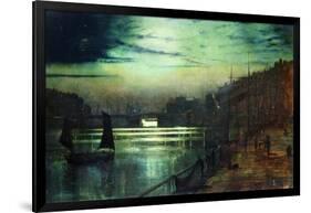 The Harbour Lights, Whitby-John Atkinson Grimshaw-Framed Giclee Print