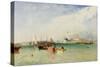 The Harbour, Littlehampton, 1851-James Baker Pyne-Stretched Canvas