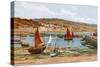 The Harbour, Lyme Regis-Alfred Robert Quinton-Stretched Canvas