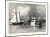 The Harbour-Mouth, Cobourg, Canada, Nineteenth Century-null-Mounted Giclee Print