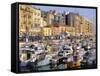 The Harbour, Nice, Cote d'Azur, Alpes-Maritimes, Provence, France-Guy Thouvenin-Framed Stretched Canvas