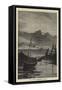 The Harbour of Ambleteuse, Pas-De-Calais-null-Framed Stretched Canvas