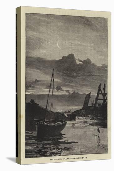 The Harbour of Ambleteuse, Pas-De-Calais-null-Stretched Canvas