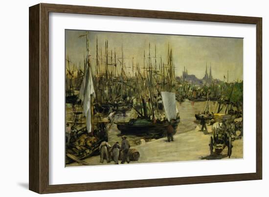 The Harbour of Bordeaux, 1871-Edouard Manet-Framed Giclee Print