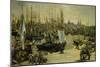 The Harbour of Bordeaux, 1871-Edouard Manet-Mounted Giclee Print