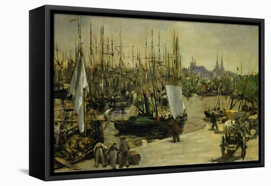 The Harbour of Bordeaux, 1871-Edouard Manet-Framed Stretched Canvas