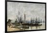 The Harbour of Bordeaux, 1874-Eugene Louis Boudin-Framed Giclee Print