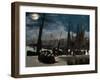 The harbour of Boulogne in moonlight. Oil on canvas (1869) 82 x 101 cm R. F. 1993.-Edouard Manet-Framed Giclee Print