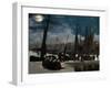 The harbour of Boulogne in moonlight. Oil on canvas (1869) 82 x 101 cm R. F. 1993.-Edouard Manet-Framed Giclee Print