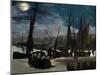 The harbour of Boulogne in moonlight. Oil on canvas (1869) 82 x 101 cm R. F. 1993.-Edouard Manet-Mounted Giclee Print