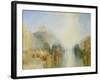 The Harbour of Brest: the Quayside and Château-J. M. W. Turner-Framed Giclee Print