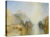 The Harbour of Brest: the Quayside and Château-J. M. W. Turner-Stretched Canvas