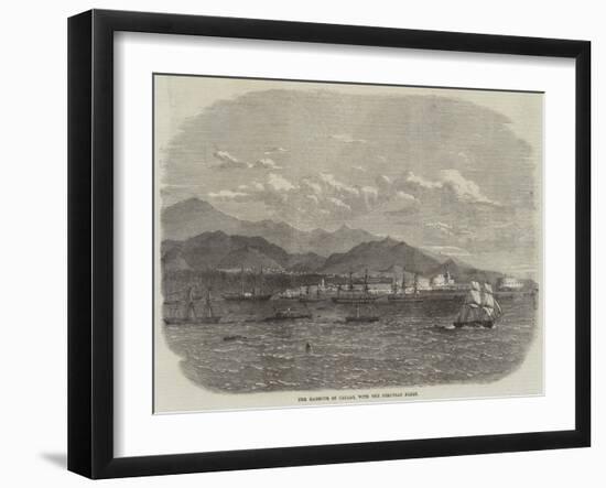 The Harbour of Callao, with the Peruvian Fleet-null-Framed Giclee Print