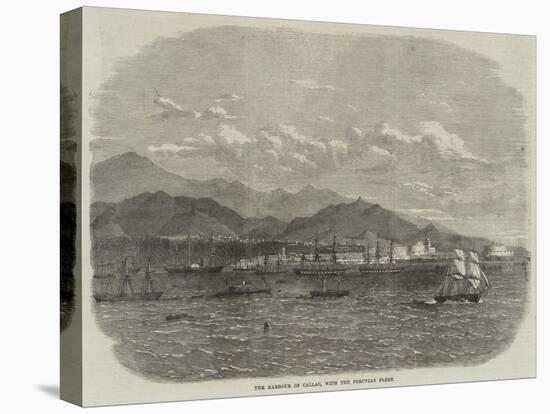 The Harbour of Callao, with the Peruvian Fleet-null-Stretched Canvas