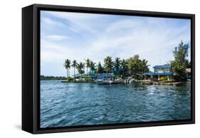 The Harbour of Koror, Palau, Central Pacific, Pacific-Michael Runkel-Framed Stretched Canvas