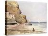 The Harbour of Sorrento, 1864 (W/C)-Henri-Joseph Harpignies-Stretched Canvas