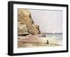 The Harbour of Sorrento, 1864 (W/C)-Henri-Joseph Harpignies-Framed Giclee Print