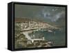 The Harbour of Split, Croatia-Hercules Brabazon Brabazon-Framed Stretched Canvas