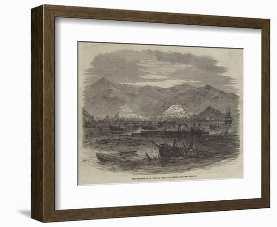 The Harbour of St Thomas after the Earthquake-null-Framed Giclee Print