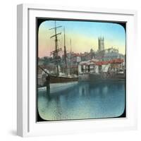 The Harbour, Penzance, Cornwall, Late 19th or Early 20th Century-null-Framed Giclee Print