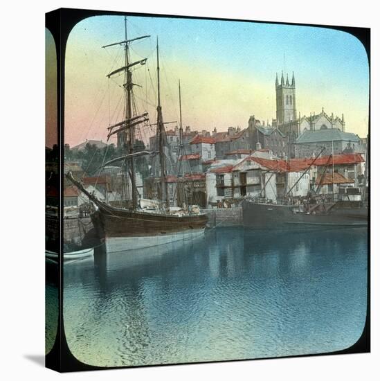 The Harbour, Penzance, Cornwall, Late 19th or Early 20th Century-null-Stretched Canvas