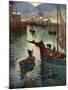 The Harbour, Polperro, Cornwall, 1924-1926-Edward Frederick Ertz-Mounted Giclee Print