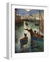 The Harbour, Polperro, Cornwall, 1924-1926-Edward Frederick Ertz-Framed Giclee Print