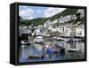 The Harbour, Polperro, Cornwall, England, United Kingdom-Rob Cousins-Framed Stretched Canvas