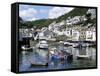 The Harbour, Polperro, Cornwall, England, United Kingdom-Rob Cousins-Framed Stretched Canvas