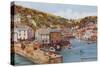 The Harbour, Polperro-Alfred Robert Quinton-Stretched Canvas