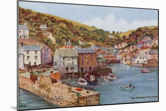 The Harbour, Polperro-Alfred Robert Quinton-Mounted Giclee Print