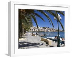 The Harbour, Sitia, Lasithi Region, Crete, Greek Islands, Greece, Europe-Stuart Black-Framed Photographic Print
