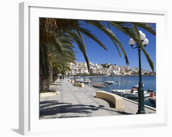 The Harbour, Sitia, Lasithi Region, Crete, Greek Islands, Greece, Europe-Stuart Black-Framed Photographic Print