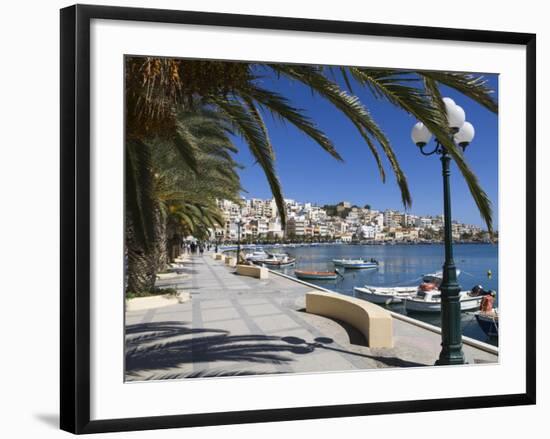 The Harbour, Sitia, Lasithi Region, Crete, Greek Islands, Greece, Europe-Stuart Black-Framed Photographic Print