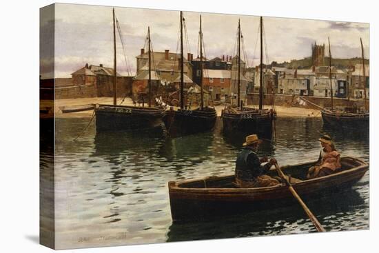 The Harbour, St.Ives, Cornwall-William Henry Bartlett-Stretched Canvas