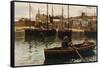 The Harbour, St.Ives, Cornwall-William Henry Bartlett-Framed Stretched Canvas