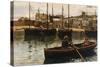 The Harbour, St.Ives, Cornwall-William Henry Bartlett-Stretched Canvas